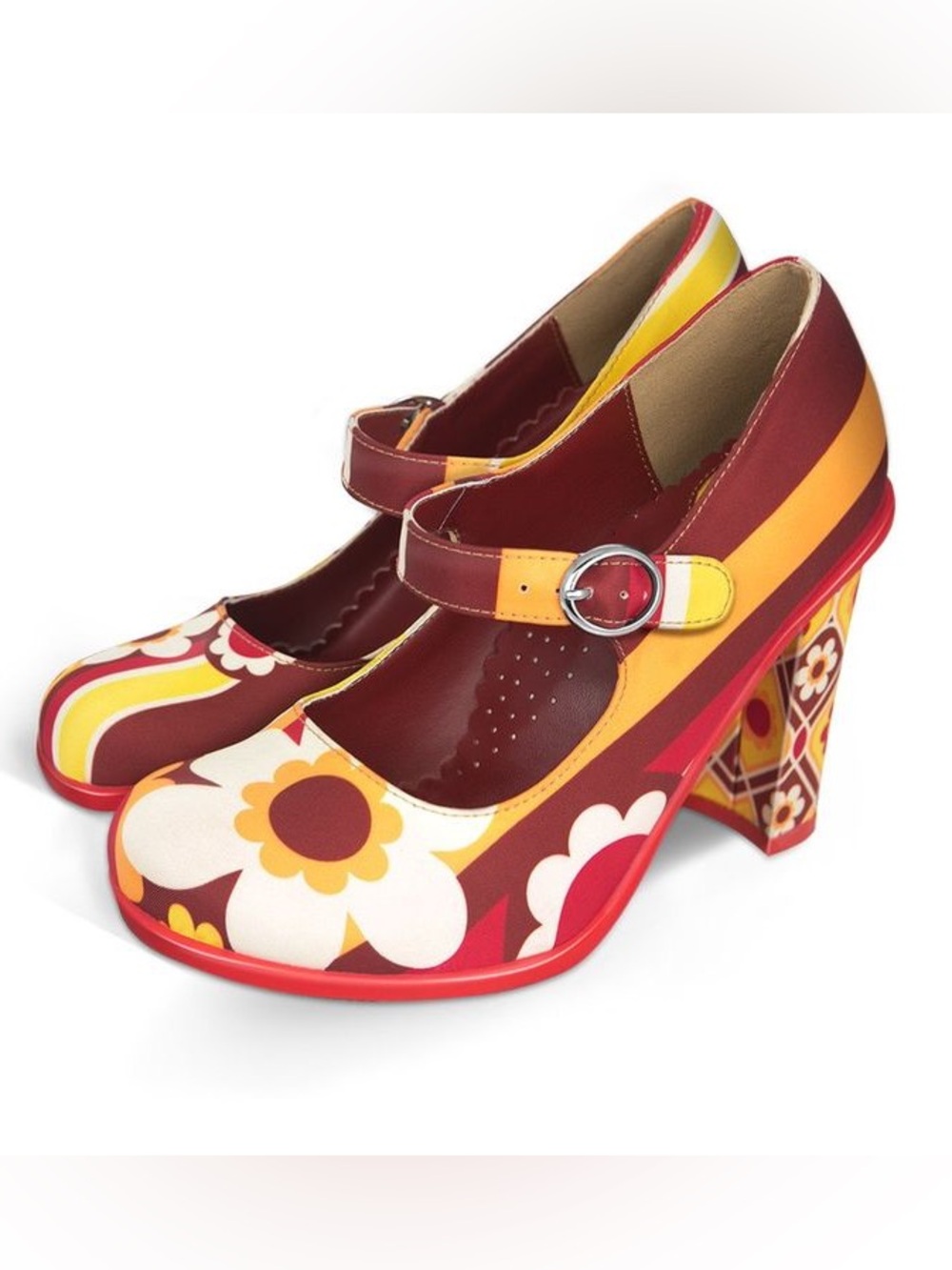 Hot Chocolate Design Chocolaticas 1970 Women's Mary Jane Pumps size 4